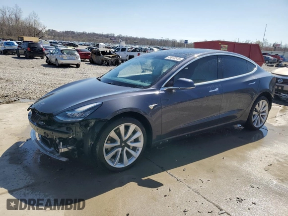 2020 Tesla Model 3 Long Range with VIN 5YJ3E1EBXLF668795, listed as a Copart auction lot 49913515 with 82,962 mi miles and Salvage Title. Bid and sale history available at DreamBid. Image 1.