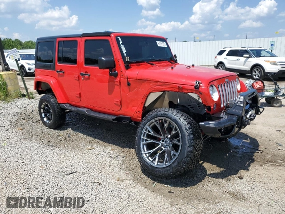 2018 Jeep Wrangler Unlimited Sahara with VIN 1C4BJWEG4JL802145, listed as a Copart auction lot 61931555 with 119,681 mi miles and Salvage title. Bid and sale history available at DreamBid. Image 4.