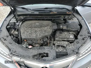 2015 Acura TLX Technology with VIN 19UUB2F56FA024754, listed as a Copart auction lot 57663145 with 146,674 mi miles and Salvage title. Bid and sale history available at DreamBid. Image 11.