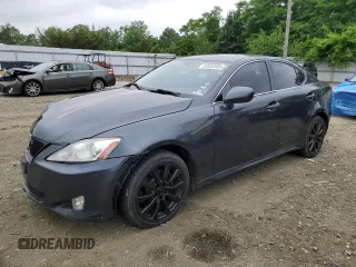 2008 Lexus IS 250 with VIN JTHCK262X85020765, listed as a Copart auction lot 62653565 with 158,974 mi miles and Salvage title. Bid and sale history available at DreamBid. Image 1.