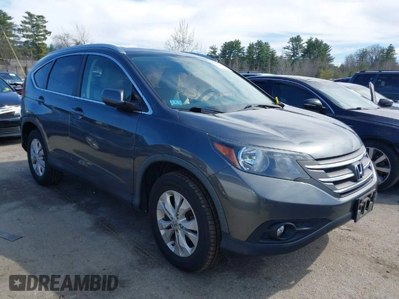 2013 Honda CR-V EX-L with VIN 2HKRM4H73DH656366, listed as a IAAI auction lot 41998244 with 124,864 mi miles. Bid and sale history available at carsss.com. Image 1.