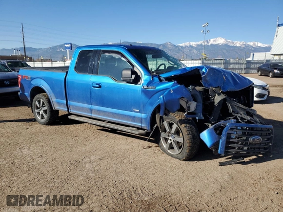 2015 Ford F-150 XLT with VIN 1FTFX1EG0FKE86579, listed as a Copart auction lot 47686495 with Not Provided miles and Salvage Title. Bid and sale history available at carsss.com. Image 4.