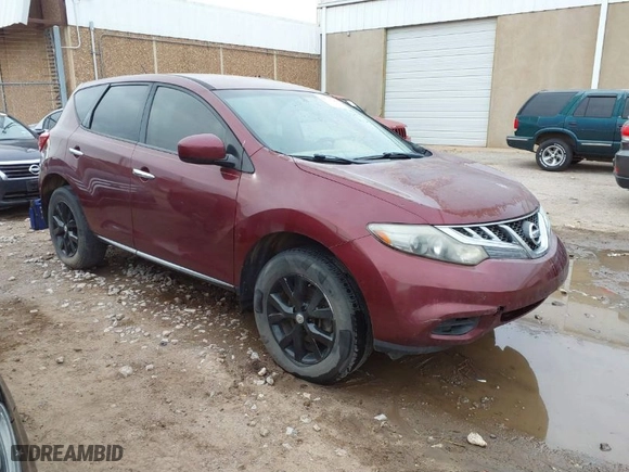 2012 Nissan Murano S with VIN JN8AZ1MU9CW121175, listed as a IAAI auction lot 41735209 with 191,933 mi miles. Bid and sale history available at carsss.com. Image 1.