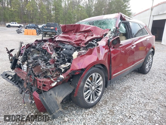 2017 Cadillac XT5 Premium Luxury AWD with VIN 1GYKNERS6HZ297417, listed as a IAAI auction lot 41600193 with 1 mi miles. Bid and sale history available at carsss.com. Image 2.