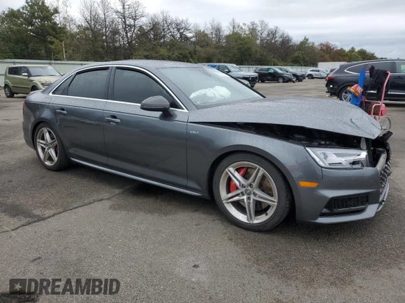 2018 Audi S4 Premium Plus with VIN WAUB4AF4XJA202043, listed as a Copart auction lot 72751834 with 70,760 mi miles and Salvage Title. Bid and sale history available at carsss.com. Image 4.
