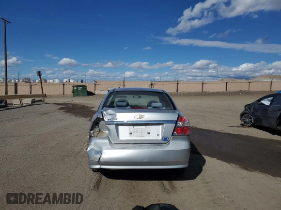 2008 Chevrolet Aveo LT with VIN KL1TG56658B261388, listed as a Copart auction lot 45560525 with 104,915 mi miles and Salvage title. Bid and sale history available at DreamBid. Image 6.