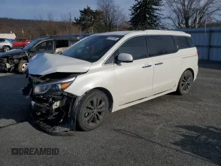 2018 Kia Sedona SX-L with VIN KNDME5C1XJ6345927, listed as a Copart auction lot 87811485 with 49,789 mi miles and Salvage Title. Bid and sale history available at carsss.com. Image 1.