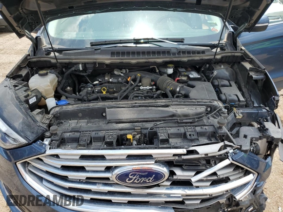 2019 Ford Edge Titanium with VIN 2FMPK4K99KBC01212, listed as a Copart auction lot 57450365 with 52,720 mi miles and Salvage title. Bid and sale history available at DreamBid. Image 12.