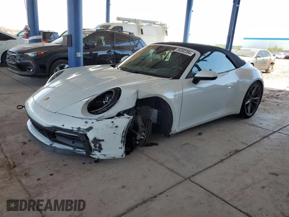 2021 Porsche 911 Carrera S with VIN WP0CB2A92MS248261, listed as a Copart auction lot 69262284 with 23,369 mi miles and Salvage Title. Bid and sale history available at carsss.com. Image 1.