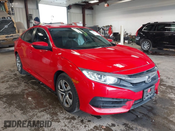 2017 Honda Civic Sedan LX with VIN 2HGFC2F52HH500086, listed as a IAAI auction lot 41831351 with 91,851 mi miles. Bid and sale history available at carsss.com. Image 1.