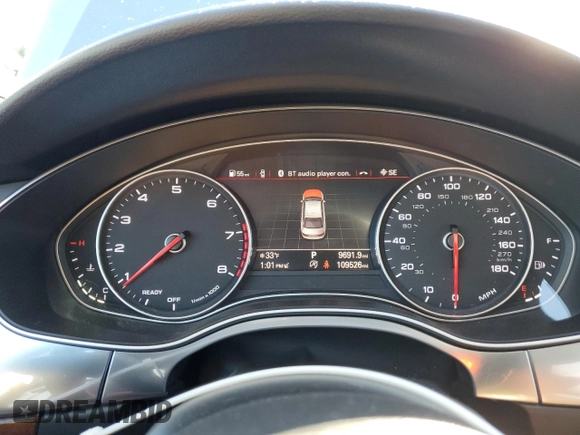 2018 Audi A6 Premium with VIN WAUF8AFC3JN016849, listed as a Copart auction lot 87695815 with 109,526 mi miles and Salvage Title. Bid and sale history available at carsss.com. Image 9.