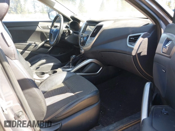 2013 Hyundai Veloster w/Black Int with VIN KMHTC6AD8DU103122, listed as a IAAI auction lot 42068175 with 123,512 mi miles and . Bid and sale history available at DreamBid. Image 5.
