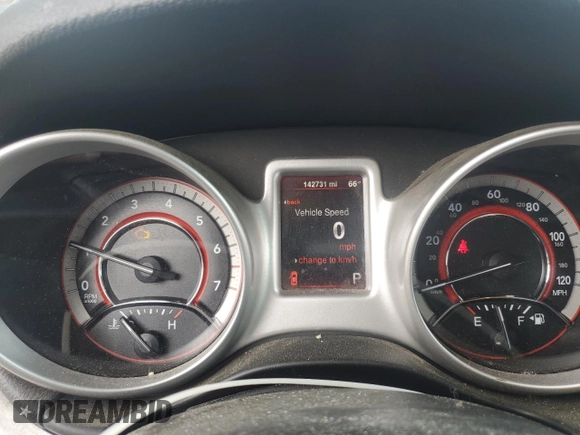 2013 Dodge Journey SXT with VIN 3C4PDCBG8DT601096, listed as a Copart auction lot 56187835 with 142,731 mi miles and Clean Title. Bid and sale history available at DreamBid. Image 9.