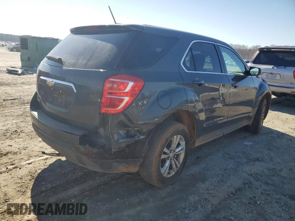 2017 Chevrolet Equinox LS with VIN 2GNALBEK7H1536890, listed as a Copart auction lot 45971515 with 209,645 mi miles and Clean Title. Bid and sale history available at carsss.com. Image 3.