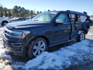 2024 Ford Expedition z VIN 1FMJK1M88REA39306, wystawiony jako Copart lot #46135145 z przebiegiem 5 357 mil mil oraz Szkoda całkowita • Salvage title. Historia ofert i sprzedaży dostępna na DreamBid. Obrazek 1.