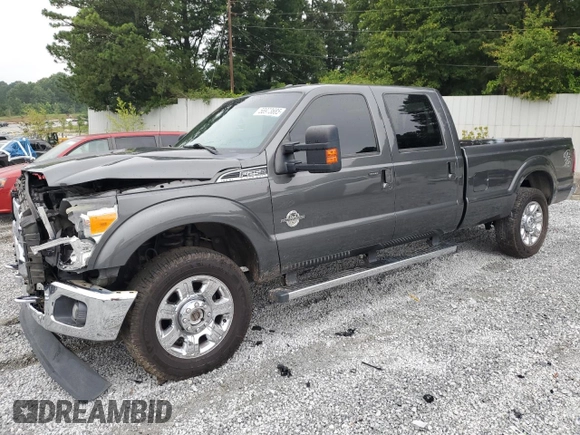 2015 Ford F-250 Lariat with VIN 1FT7W2BT5FEA44216, listed as a Copart auction lot 58973685 with 355,729 mi miles and Salvage title. Bid and sale history available at DreamBid. Image 1.
