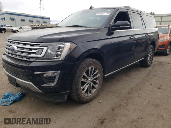 2018 Ford Expedition Max Limited с VIN 1FMJK1KT0JEA50294, выставлен на аукционе Copart как лот 44070515 с пробегом 100 481 миль миль и Списание • Salvage title. История ставок и продаж доступна на DreamBid. Изображение 1.