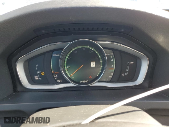 2018 Volvo S60 Dynamic with VIN YV126MFL9J2458491, listed as a Copart auction lot 44911625 with 146,960 mi miles and Clean Title. Bid and sale history available at carsss.com. Image 9.