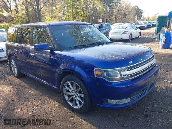 2013 Ford Flex Limited with VIN 2FMHK6D83DBD05993, listed as a IAAI auction lot 42140500 with 214,701 mi miles. Bid and sale history available at carsss.com. Image 1.