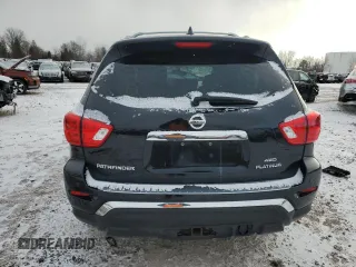 2020 Nissan Pathfinder Platinum with VIN 5N1DR2DM7LC624585, listed as a Copart auction lot 83628704 with 53,321 mi miles and Salvage Title. Bid and sale history available at carsss.com. Image 6.