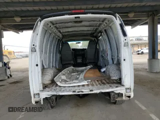 2007 GMC Savana Cargo Van with VIN 1GTGG25V371176393, listed as a Copart auction lot 47267215 with 214,764 mi miles and Salvage Title. Bid and sale history available at carsss.com. Image 6.