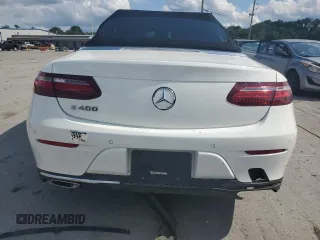 2018 Mercedes-Benz E 400 with VIN WDD1K6FB2JF033614, listed as a Copart auction lot 59001335 with 58,514 mi miles and Salvage title. Bid and sale history available at DreamBid. Image 6.