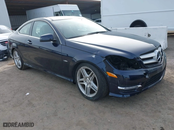 2012 Mercedes-Benz C-Class C 250 with VIN WDDGJ4HB7CF796438, listed as a IAAI auction lot 41600303 with 65,352 mi miles. Bid and sale history available at carsss.com. Image 1.