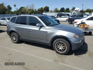 2004 BMW X3 3.0i with VIN WBXPA93484WC30120, listed as a Copart auction lot 51384465 with 113,330 mi miles and Salvage Title. Bid and sale history available at carsss.com. Image 4.