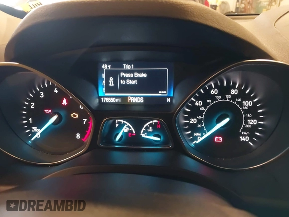 2017 Ford Escape Titanium with VIN 1FMCU9J94HUD92984, listed as a IAAI auction lot 41708720 with 176,550 mi miles. Bid and sale history available at carsss.com. Image 7.