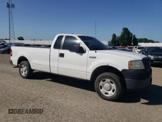 2007 Ford F-150 XL with VIN 1FTRF12W07KD42379, listed as a Copart auction lot 54146995 with 168,649 mi miles and Clean Title. Bid and sale history available at carsss.com. Image 4.
