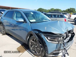 2023 Hyundai Ioniq 5 SEL with VIN KM8KNDAF5PU218583, listed as a IAAI auction lot 42297392 with 21,631 mi miles and . Bid and sale history available at DreamBid. Image 1.