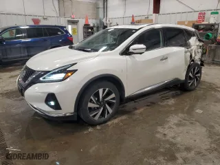 2023 Nissan Murano SL with VIN 5N1AZ2CS1PC121868, listed as a Copart auction lot 88014215 with 20,766 mi miles and Salvage Title. Bid and sale history available at carsss.com. Image 1.
