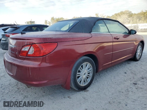 2008 Chrysler Sebring LX with VIN 1C3LC45K18N231952, listed as a Copart auction lot 78195234 with 0 mi miles and Salvage Title. Bid and sale history available at carsss.com. Image 3.