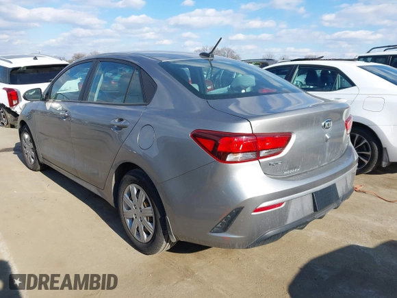 2021 Kia Rio LX with VIN 3KPA24AD0ME395043, listed as a IAAI auction lot 41420234 with 29,068 mi miles. Bid and sale history available at carsss.com. Image 3.