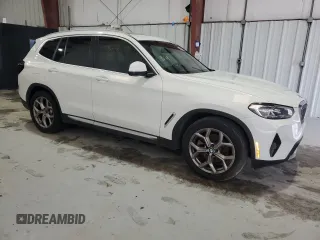 2022 BMW X3 sDrive30i with VIN 5UX43DP04N9M61791, listed as a Copart auction lot 46064925 with 20,331 mi miles and Clean Title. Bid and sale history available at DreamBid. Image 4.