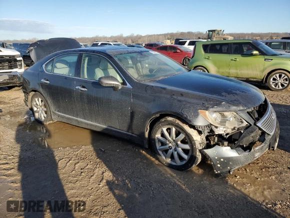 2007 Lexus LS 460 z VIN JTHBL46F075001860, wystawiony jako Copart lot #46585835 z przebiegiem 286 126 mil mil oraz Szkoda całkowita • Salvage title. Historia ofert i sprzedaży dostępna na DreamBid. Obrazek 4.