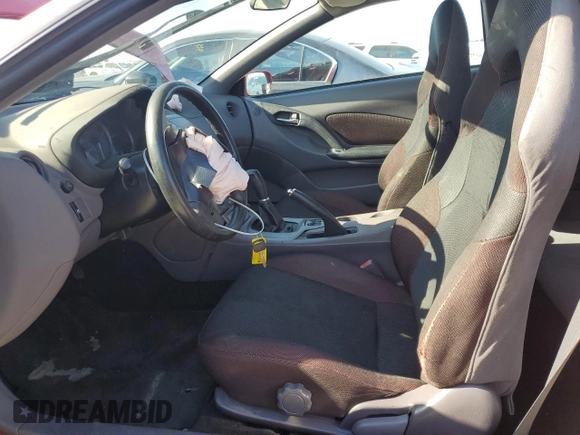 2000 Toyota Celica GT with VIN JTDDR32T5Y0005092, listed as a Copart auction lot 42153485 with 236,022 mi miles and Salvage Title. Bid and sale history available at carsss.com. Image 7.