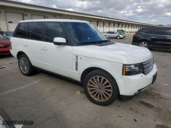 2012 Land Rover Range Rover SC with VIN SALMF1E4XCA379968, listed as a Copart auction lot 79181374 with 110,416 mi miles and Clean Title. Bid and sale history available at carsss.com. Image 4.