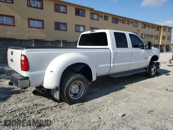 2015 Ford F-350 Lariat with VIN 1FT8W3DTXFEA10084, listed as a Copart auction lot 56049975 with Not provided miles and Salvage title. Bid and sale history available at DreamBid. Image 3.