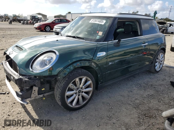 2018 MINI Hardtop Cooper S with VIN WMWXP7C52J2C62490, listed as a Copart auction lot 51541485 with 55,131 mi miles and Salvage Title. Bid and sale history available at DreamBid. Image 1.