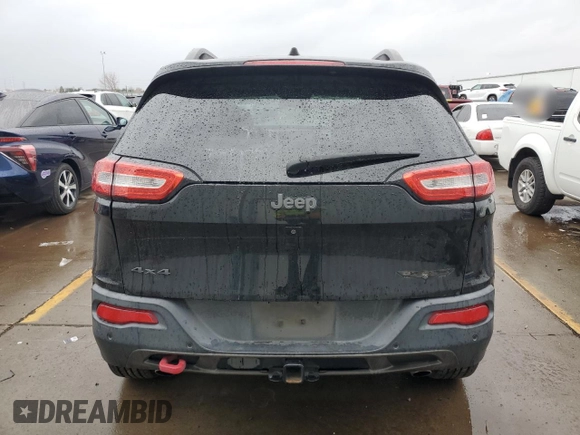 2017 Jeep Cherokee Trailhawk L Plus with VIN 1C4PJMBS2HW621430, listed as a Copart auction lot 84537184 with 125,101 mi miles and Salvage Title. Bid and sale history available at carsss.com. Image 6.