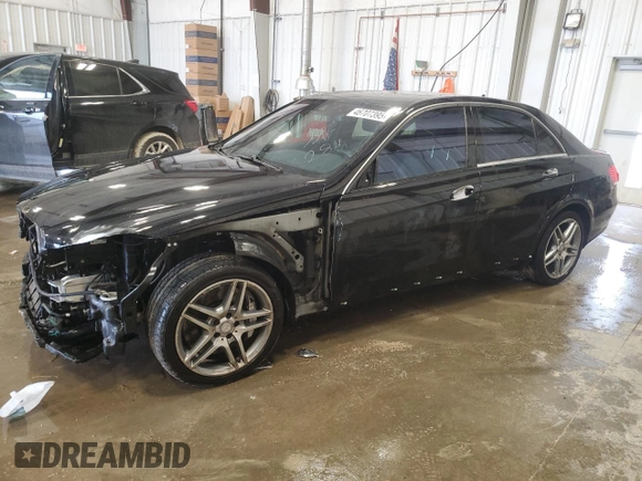 2014 Mercedes-Benz E 550 Sport with VIN WDDHF9BB8EB005162, listed as a Copart auction lot 46707395 with 146,824 mi miles and Non Repairable. Bid and sale history available at DreamBid. Image 1.