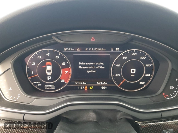 2019 Audi S5 Prestige z VIN WAUR4AF58KA061529, wystawiony jako Copart lot #85238534 z przebiegiem 51 373 mil mil oraz Szkoda całkowita • Salvage title. Historia ofert i sprzedaży dostępna na DreamBid. Obrazek 9.