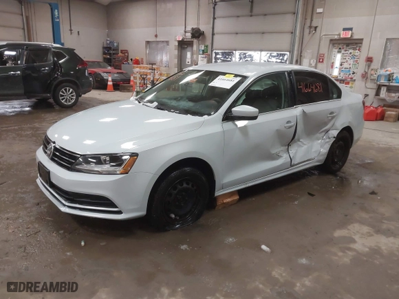 2017 Volkswagen Jetta 1.4T S with VIN 3VW167AJ5HM279535, listed as a IAAI auction lot 41664681 with 98,902 mi miles. Bid and sale history available at carsss.com. Image 2.
