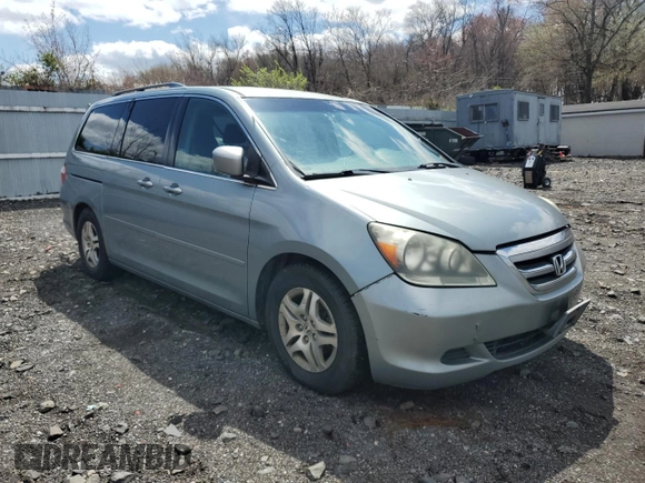 2005 Honda Odyssey EX with VIN 5FNRL38455B035925, listed as a Copart auction lot 51742315 with 213,322 mi miles and Clean Title. Bid and sale history available at carsss.com. Image 4.