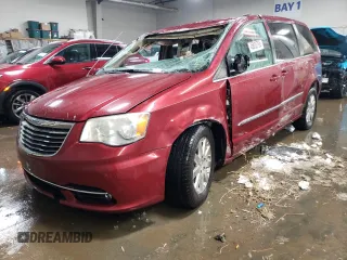 2012 Chrysler Town & Country with VIN 2C4RC1BG1CR338631, listed as a Copart auction lot 45802795 with 163,187 mi miles and Salvage Title. Bid and sale history available at DreamBid. Image 1.