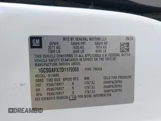 2013 Chevrolet Express Cargo z VIN 1GCSGAFX7D1179068, wystawiony jako IAAI lot #42416117 z przebiegiem 203 041 mil mil oraz . Historia ofert i sprzedaży dostępna na DreamBid. Obrazek 9.