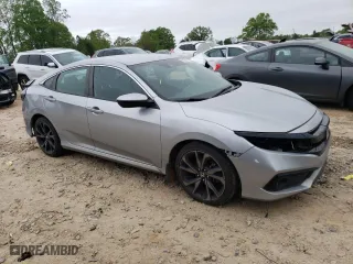 2021 Honda Civic Sedan Sport with VIN 2HGFC2F83MH536597, listed as a Copart auction lot 50994465 with 36,666 mi miles and Salvage Title. Bid and sale history available at carsss.com. Image 4.