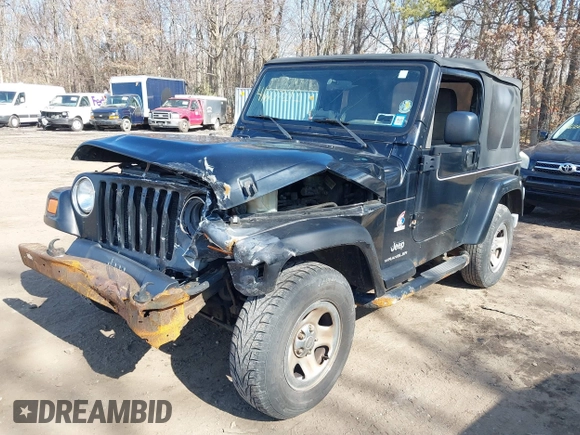 2003 Jeep Wrangler X with VIN 1J4FA39S53P362991, listed as a IAAI auction lot 41607212 with 240,556 mi miles. Bid and sale history available at carsss.com. Image 6.