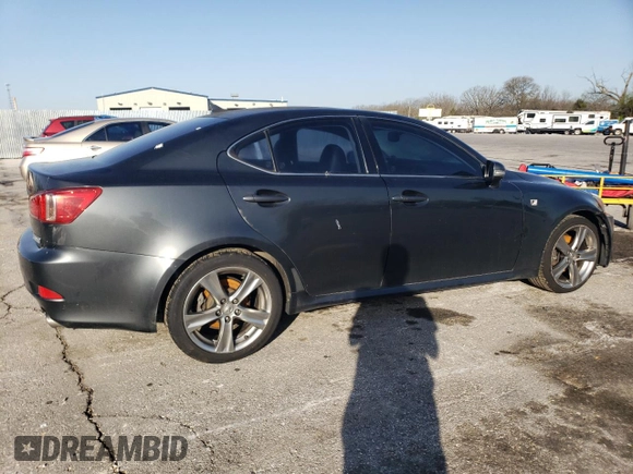 2011 Lexus IS 250 with VIN JTHBF5C2XB5134827, listed as a Copart auction lot 52330515 with 242,415 mi miles and Salvage Title. Bid and sale history available at DreamBid. Image 3.